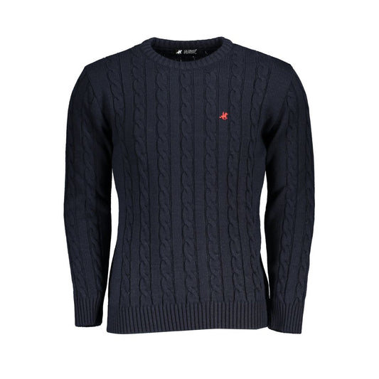 US Grand Polo Embroidered Twisted Crew Neck Sweater