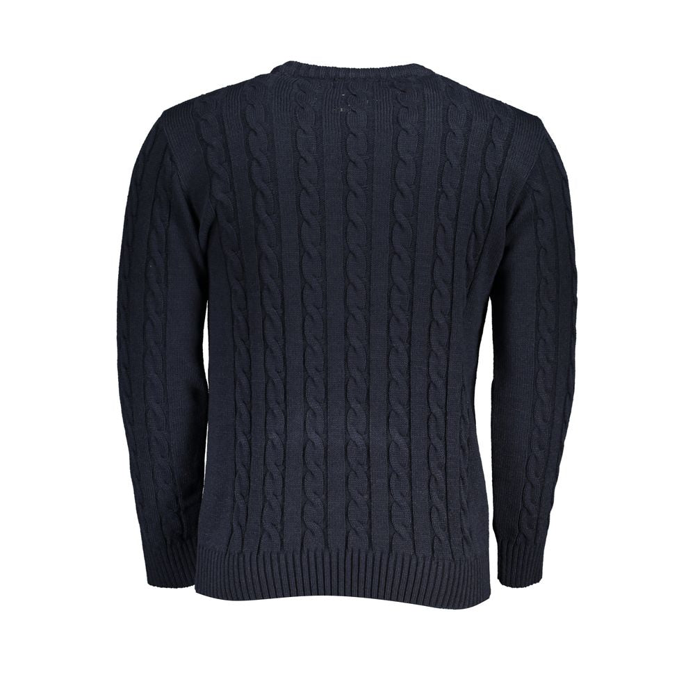 US Grand Polo Embroidered Twisted Crew Neck Sweater