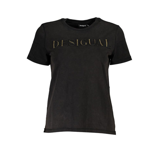 Desigual Elegant T-shirt with round neck and contrasting details