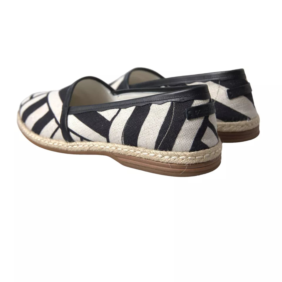 Dolce &amp; Gabbana Elegant espadrilles in striped leather