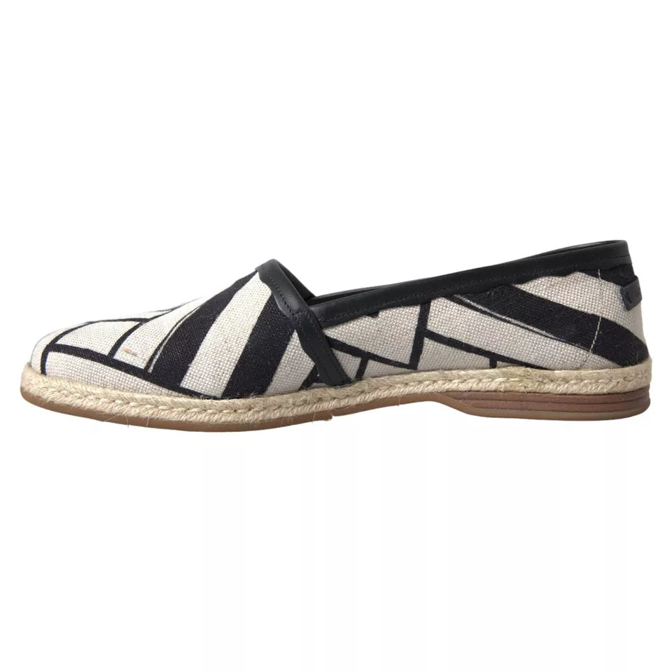 Dolce &amp; Gabbana Elegant espadrilles in striped leather