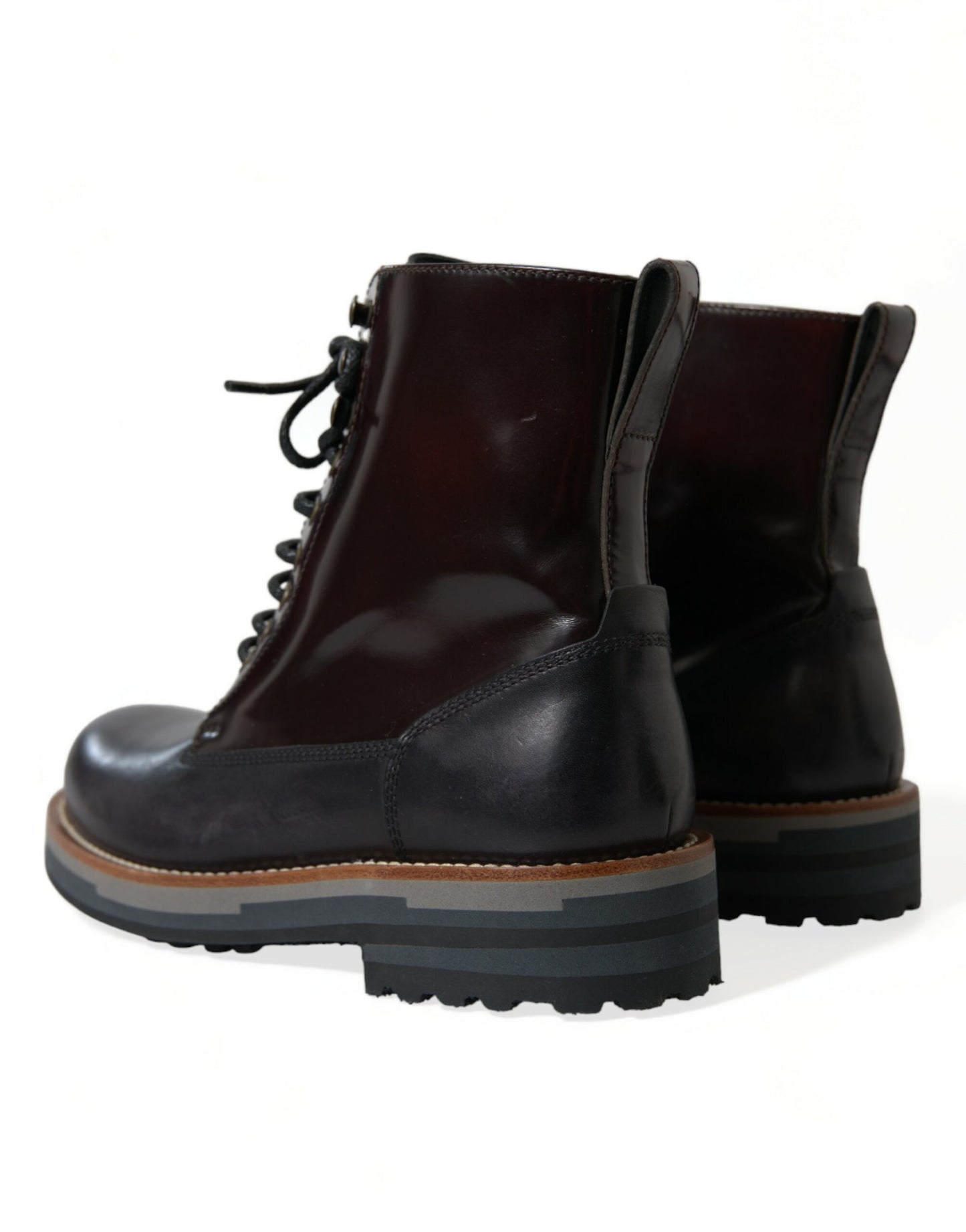 Dolce &amp; Gabbana Chic two-tone leather mid-calf boots