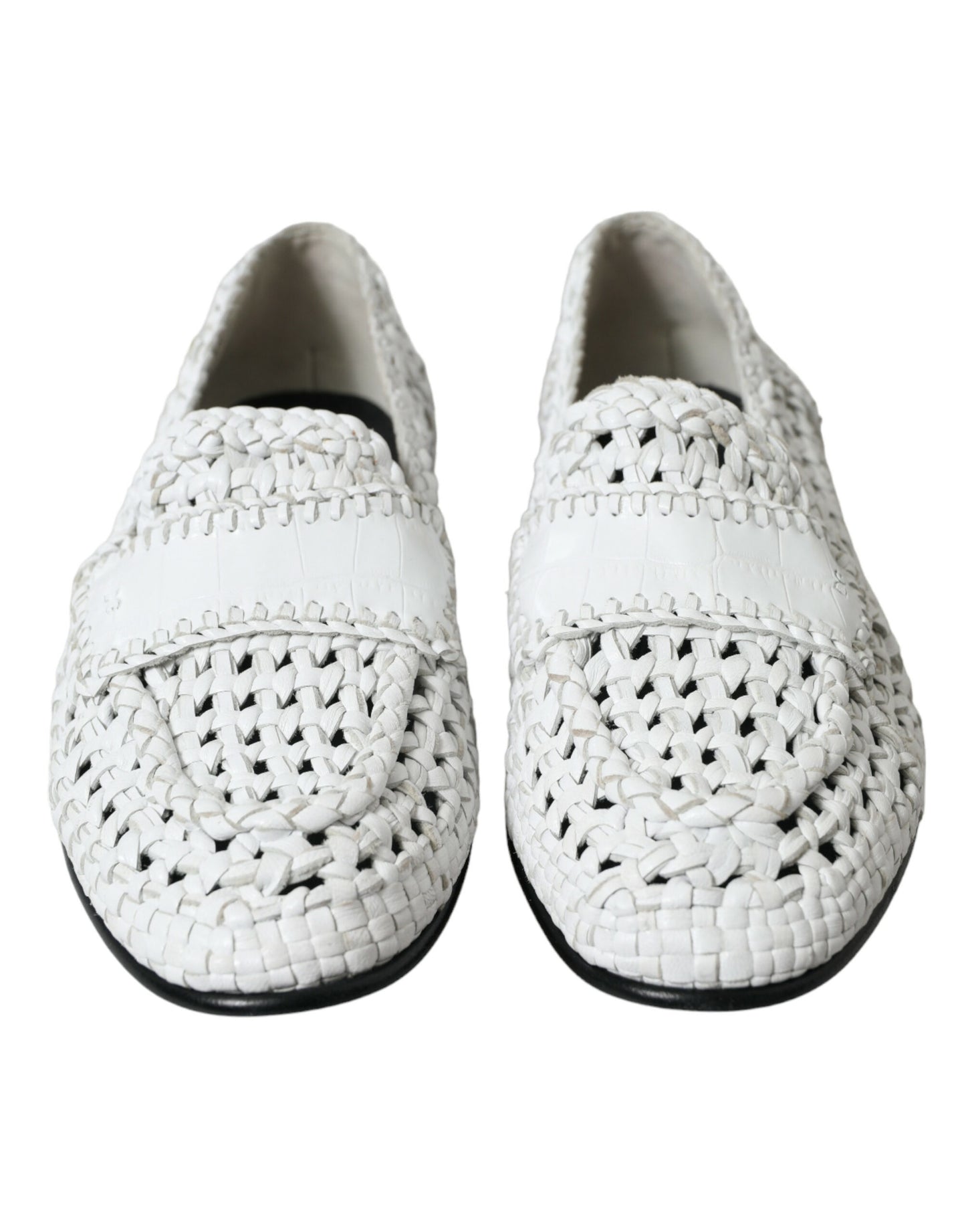 Dolce &amp; Gabbana Elegant white loafer slippers