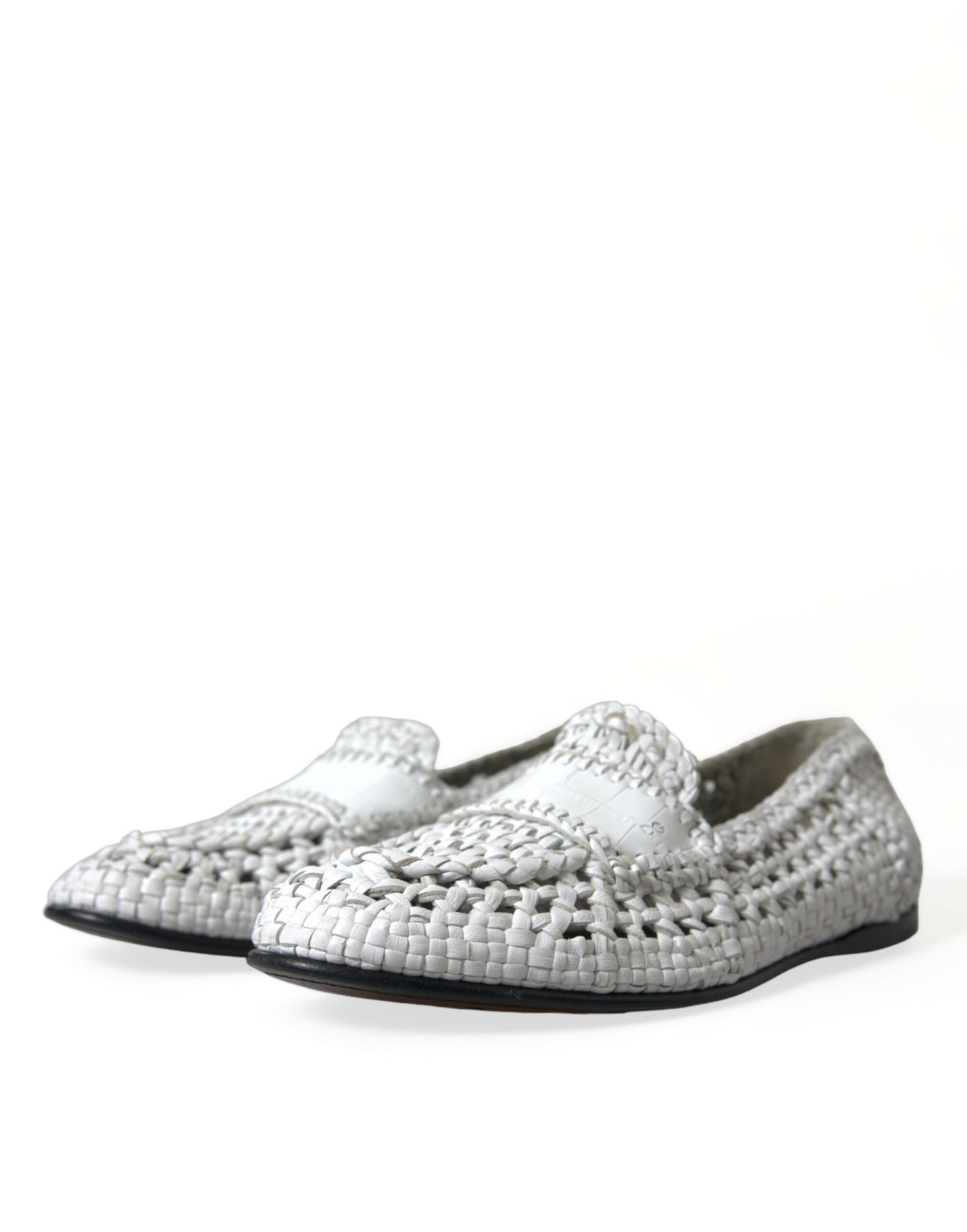 Dolce &amp; Gabbana Elegant white loafer slippers