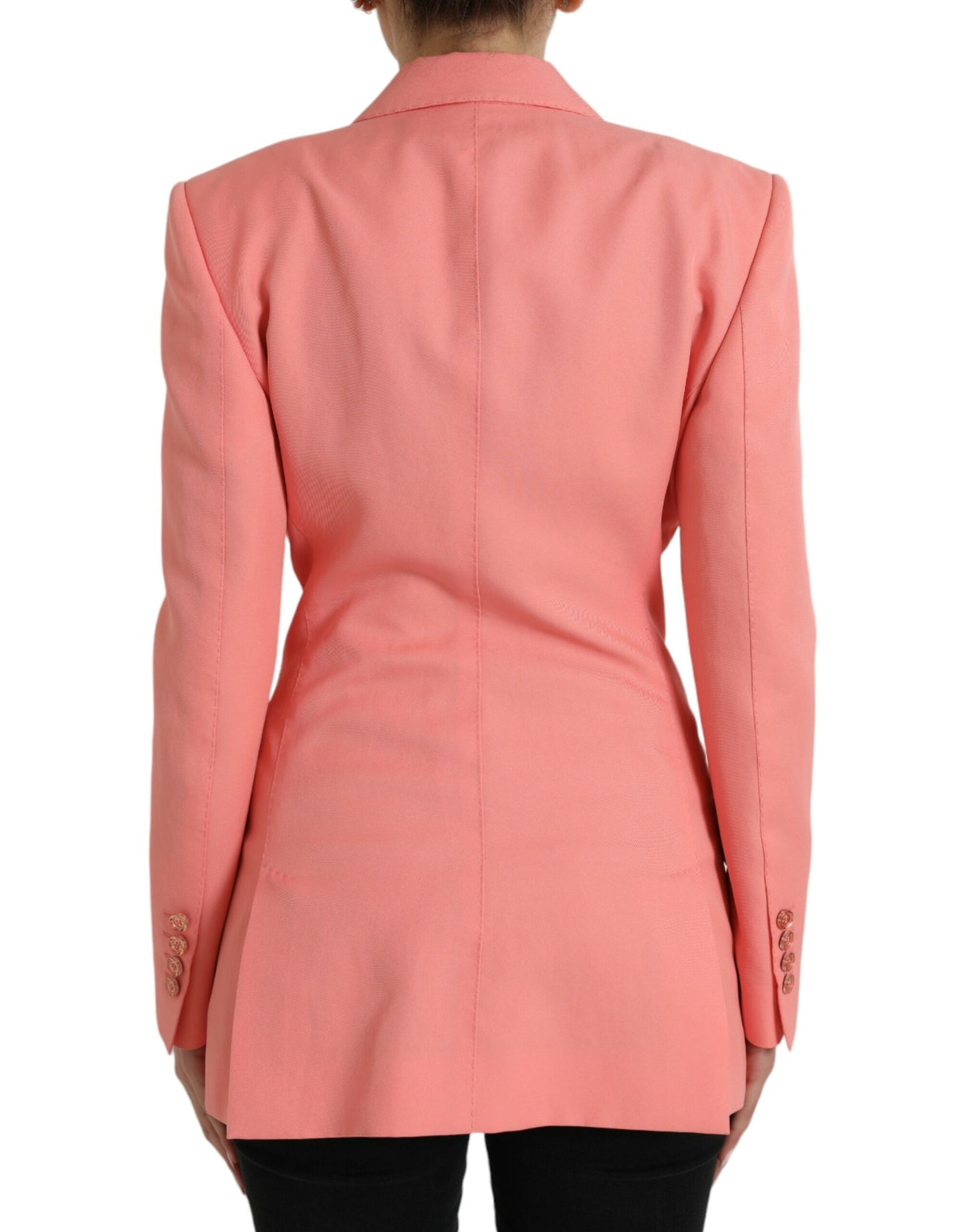 Dolce &amp; Gabbana Chic pink blazer with peak lapels