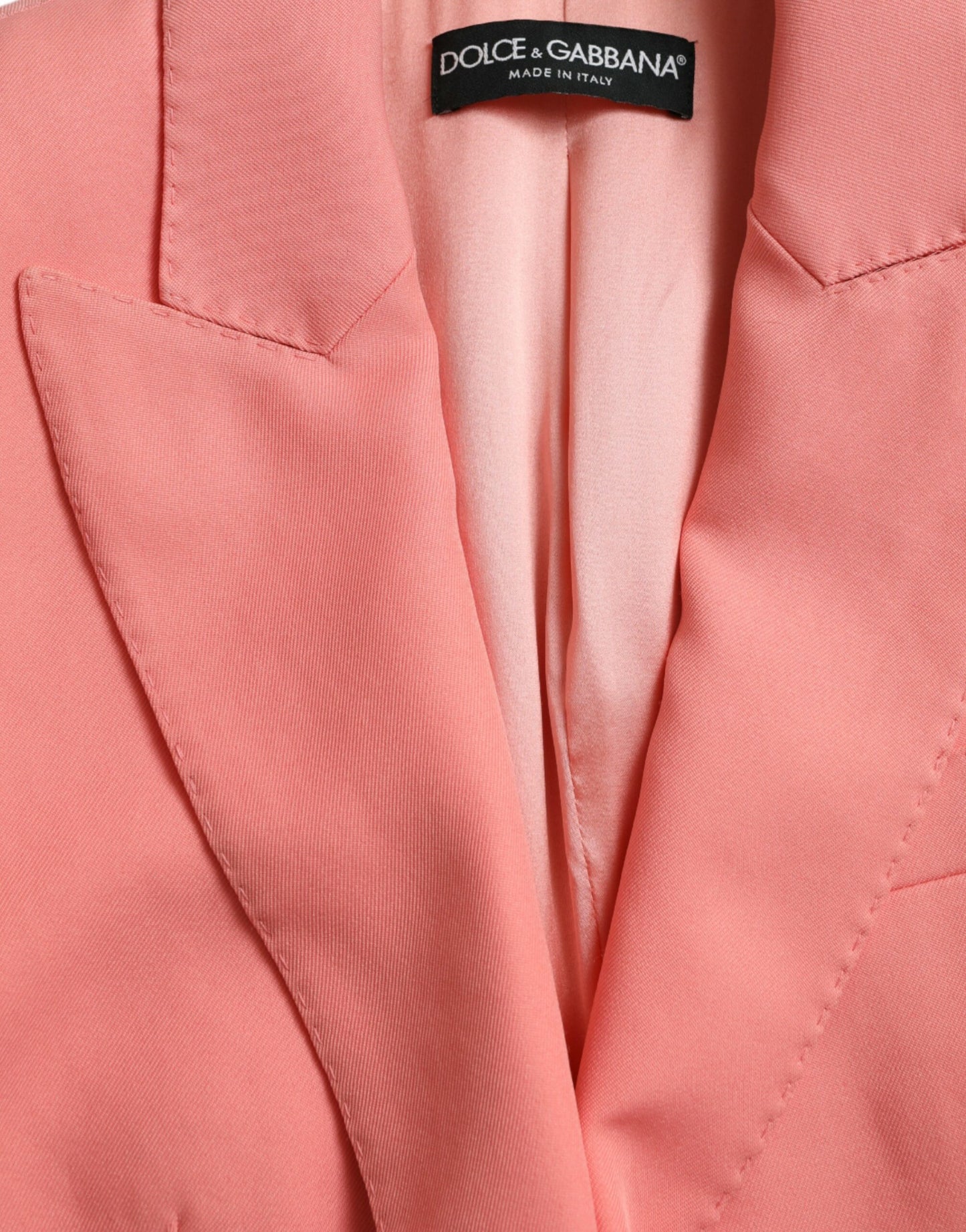 Dolce &amp; Gabbana Chic pink blazer with peak lapels