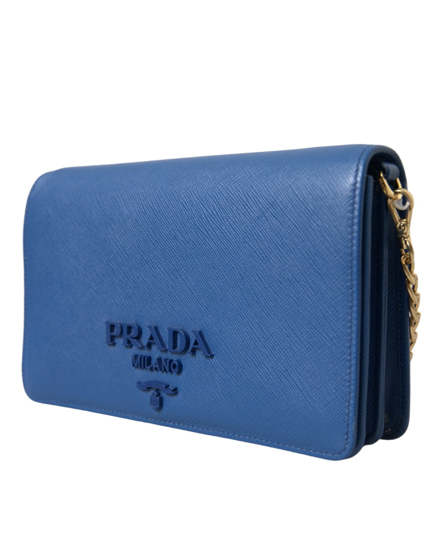 Prada Elegant Monogram Leather Shoulder Bag