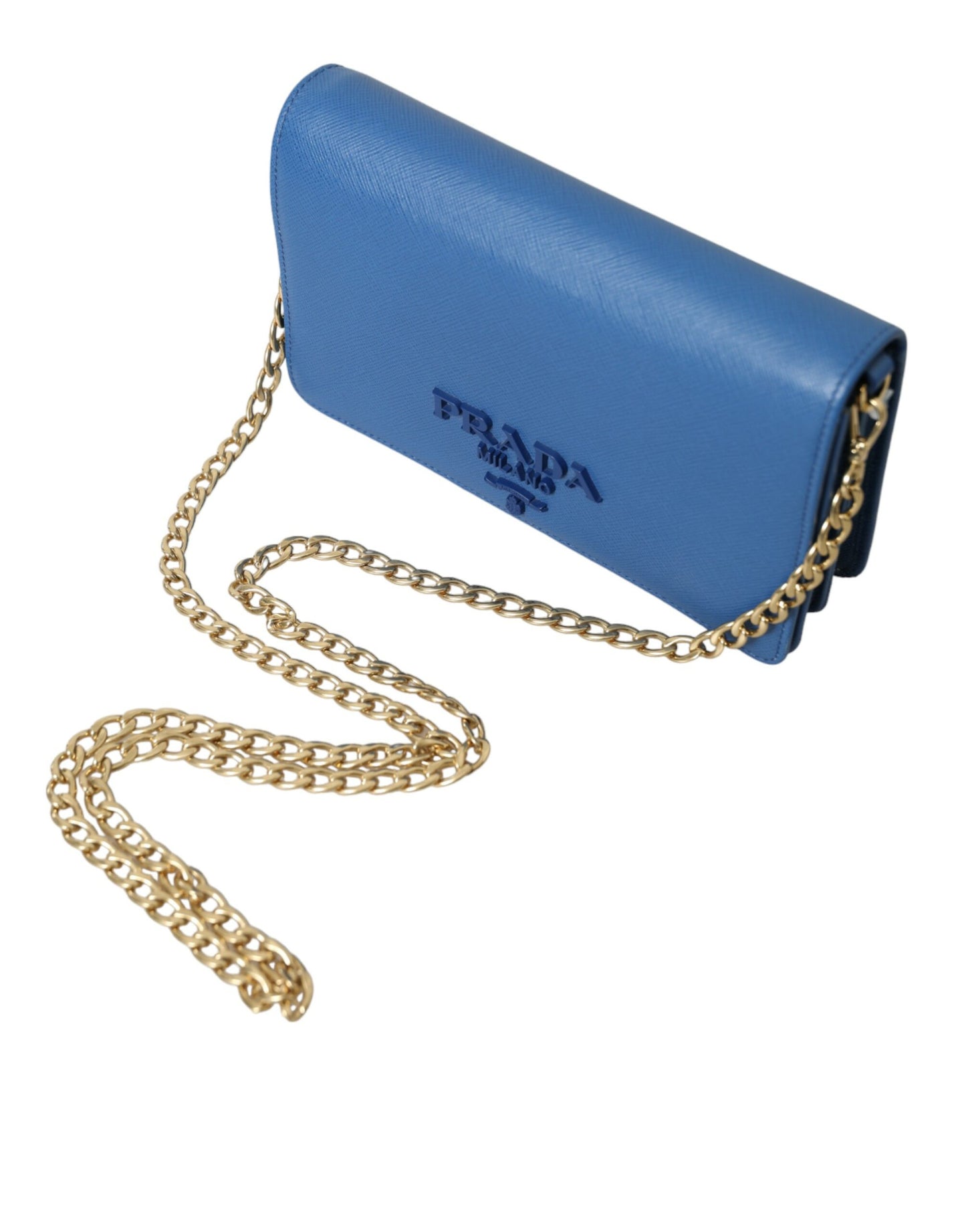 Prada Elegant Monogram Leather Shoulder Bag