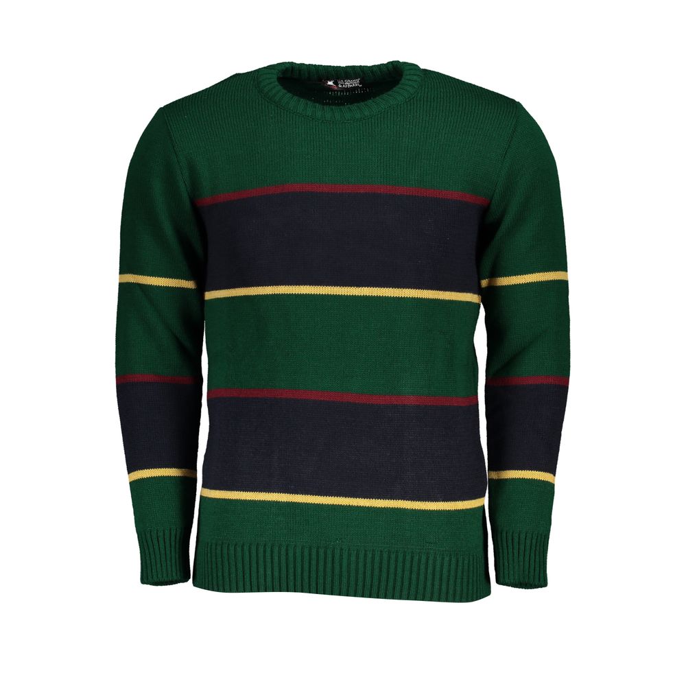 US Grand Polo Green Fabric Sweater