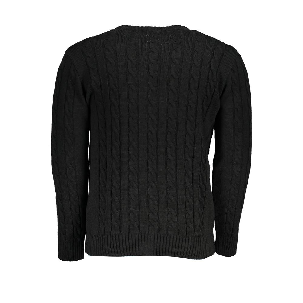 US Grand Polo Black Fabric Sweater