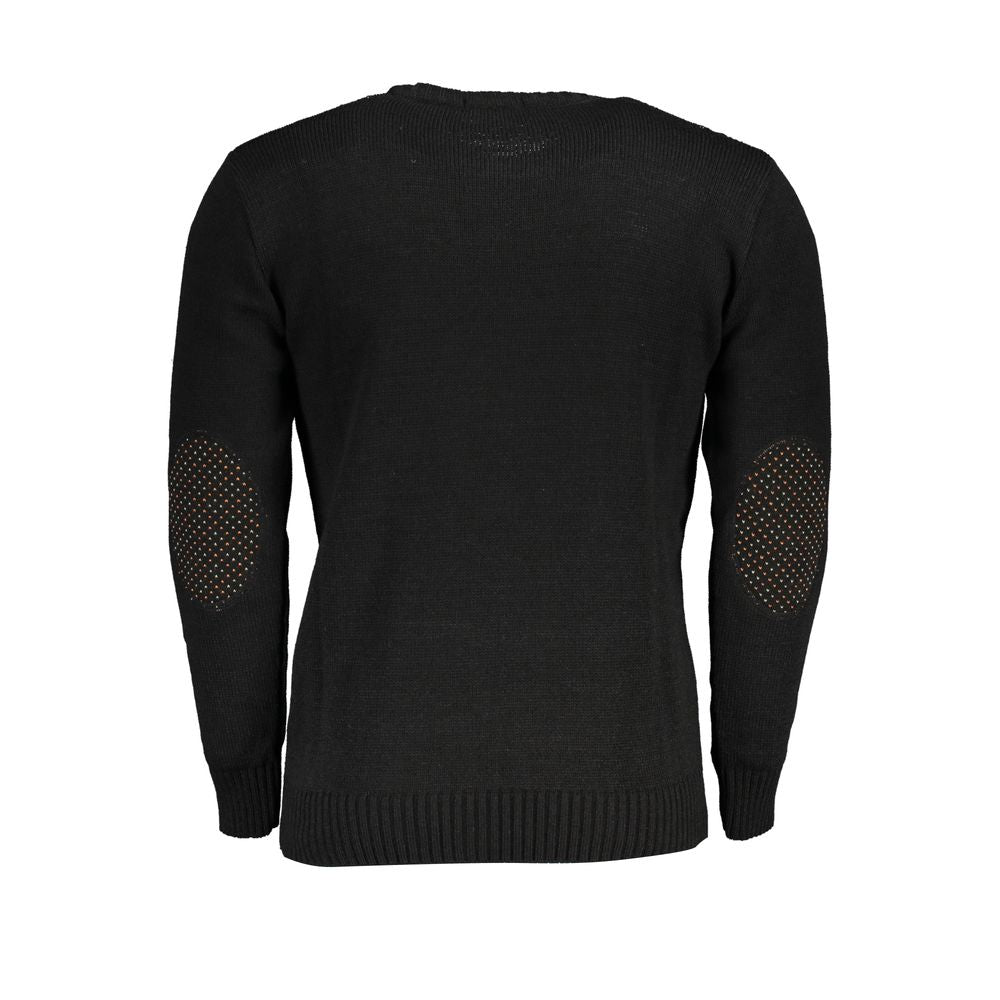 US Grand Polo Black Fabric Sweater