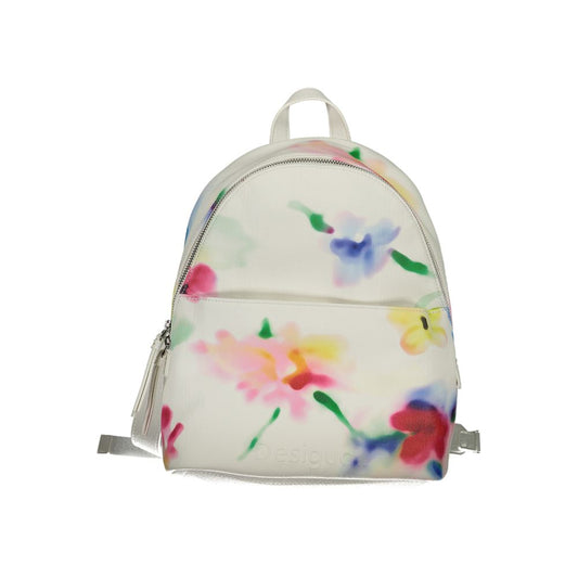 Desigual Weißer Polyester-Rucksack