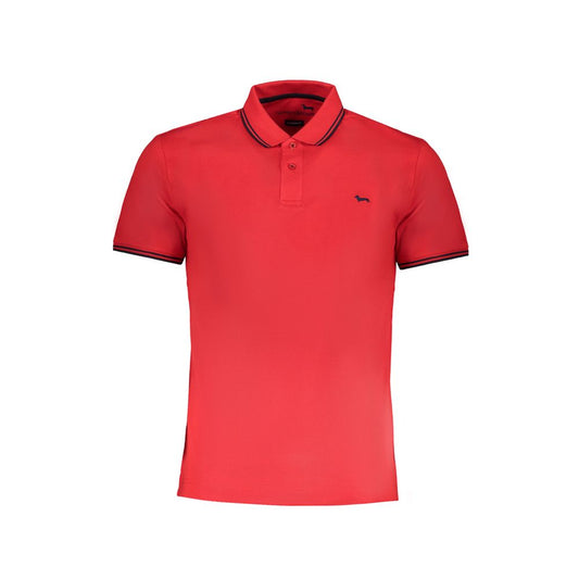 Harmont &amp; Blaine Red Cotton Polo Shirt