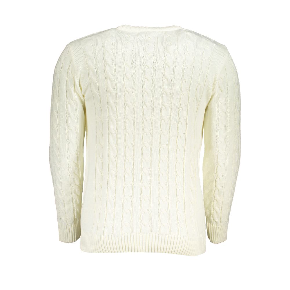 US Grand Polo White Fabric Sweater