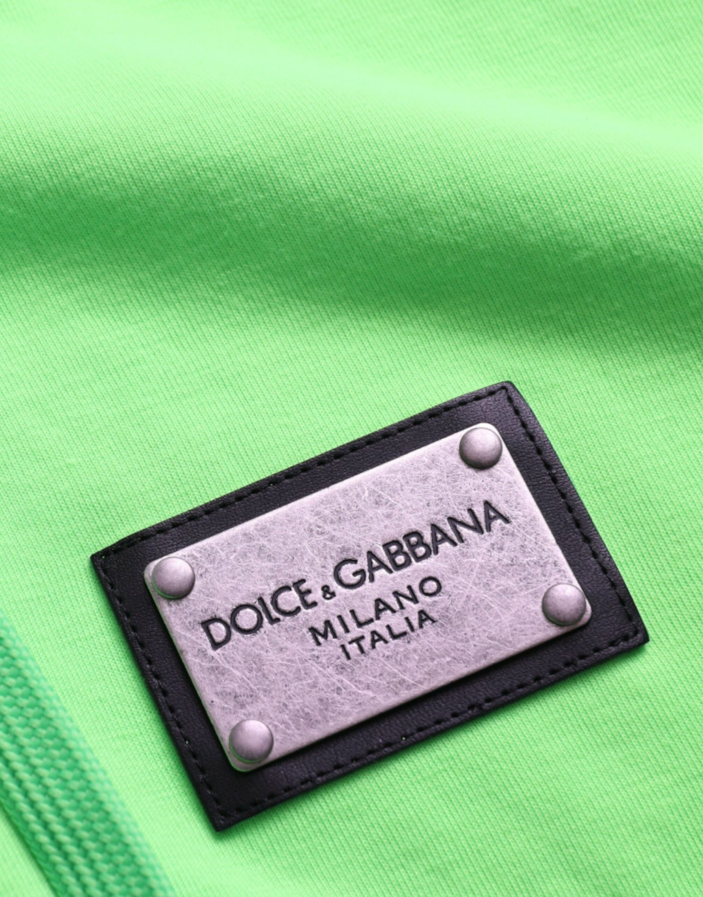 Dolce &amp; Gabbana Neon Green Full Zip Hoodie