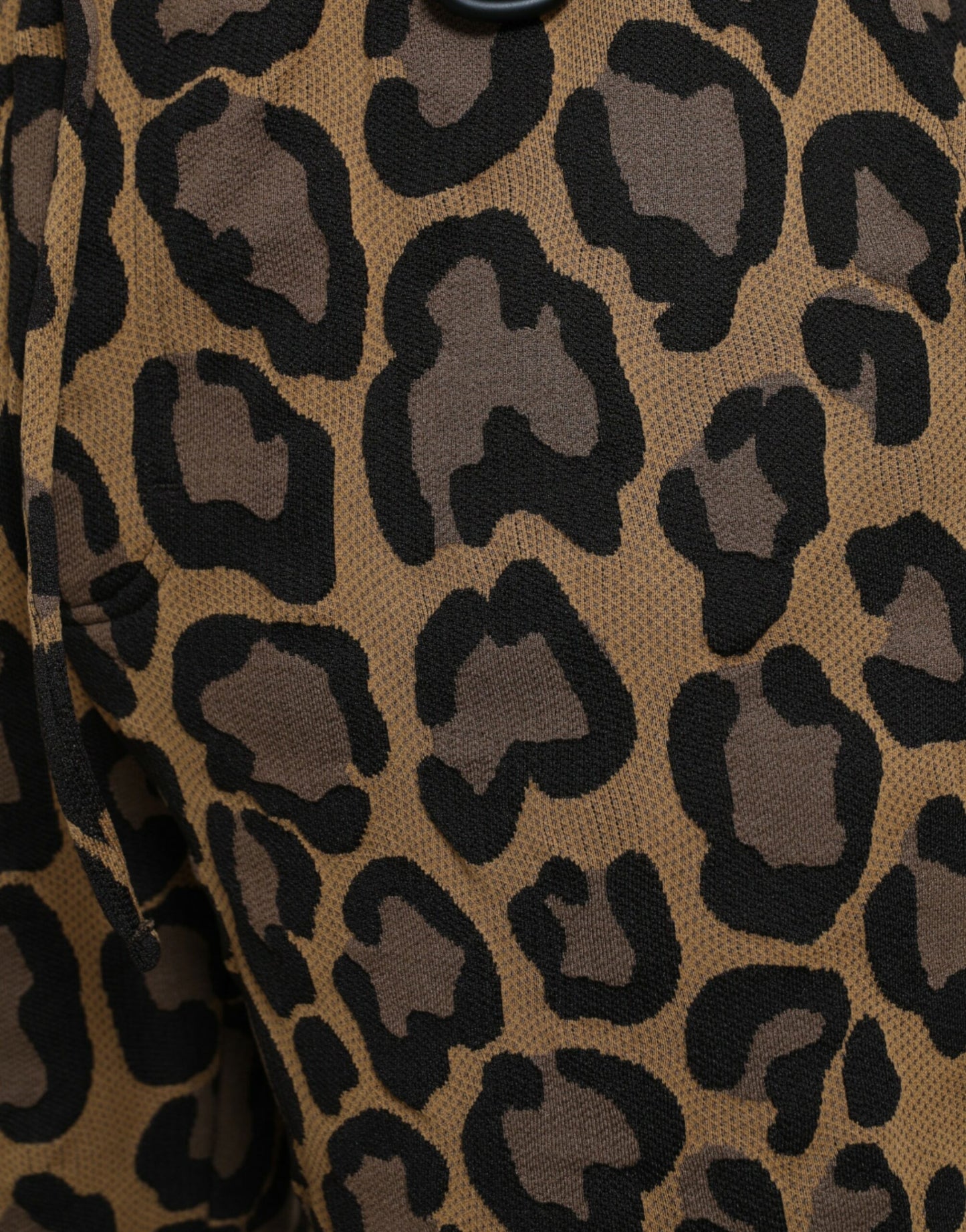 Dolce &amp; Gabbana Brown Leopard Print Polyester Jogger Pants