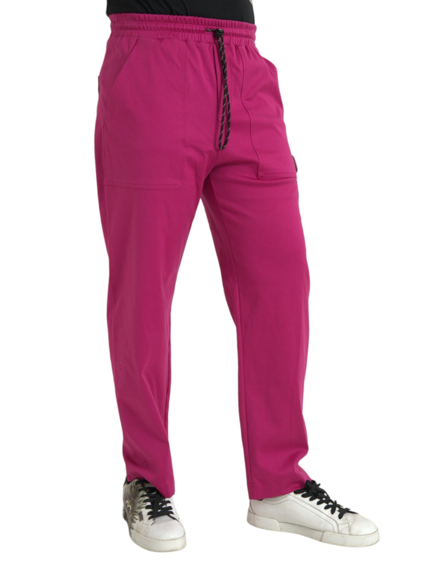 Dolce & Gabbana Rosa Logo-Cargo-Baumwoll-Jogger-Sweatpants