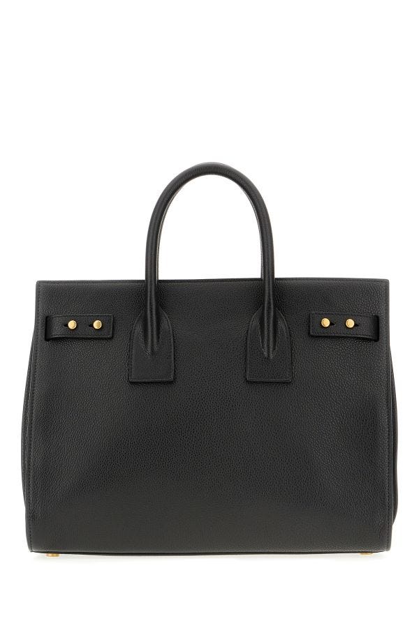 Saint Laurent Sac de Jour handbag in black calf leather