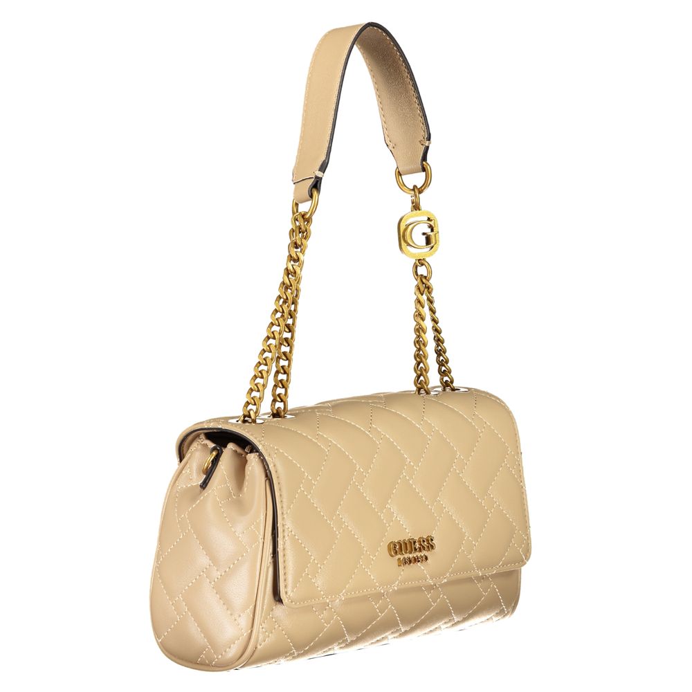 Guess Jeans Beige Polyethylen Handtasche