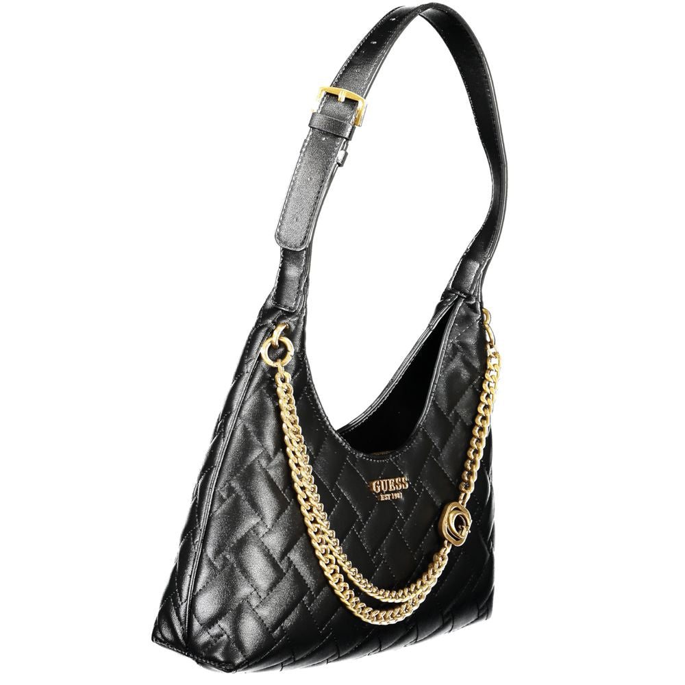 Guess Jeans Schwarze Polyethylen-Handtasche