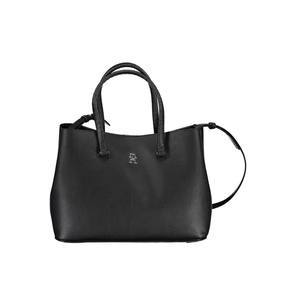 Tommy Hilfiger Schwarze Polyethylen-Handtasche