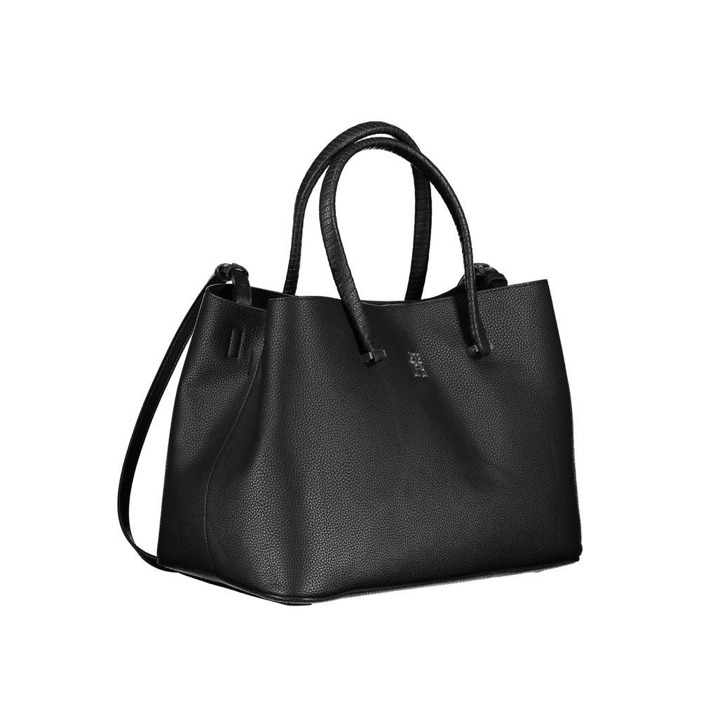 Tommy Hilfiger Schwarze Polyethylen-Handtasche