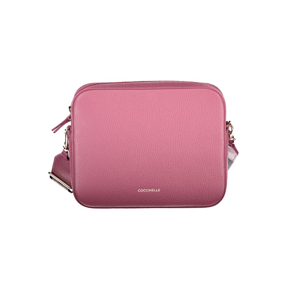 Coccinelle pink leather handbag