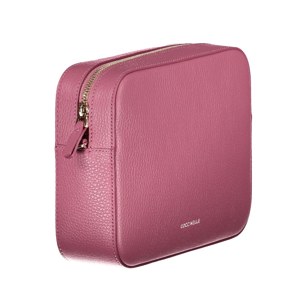 Coccinelle pink leather handbag