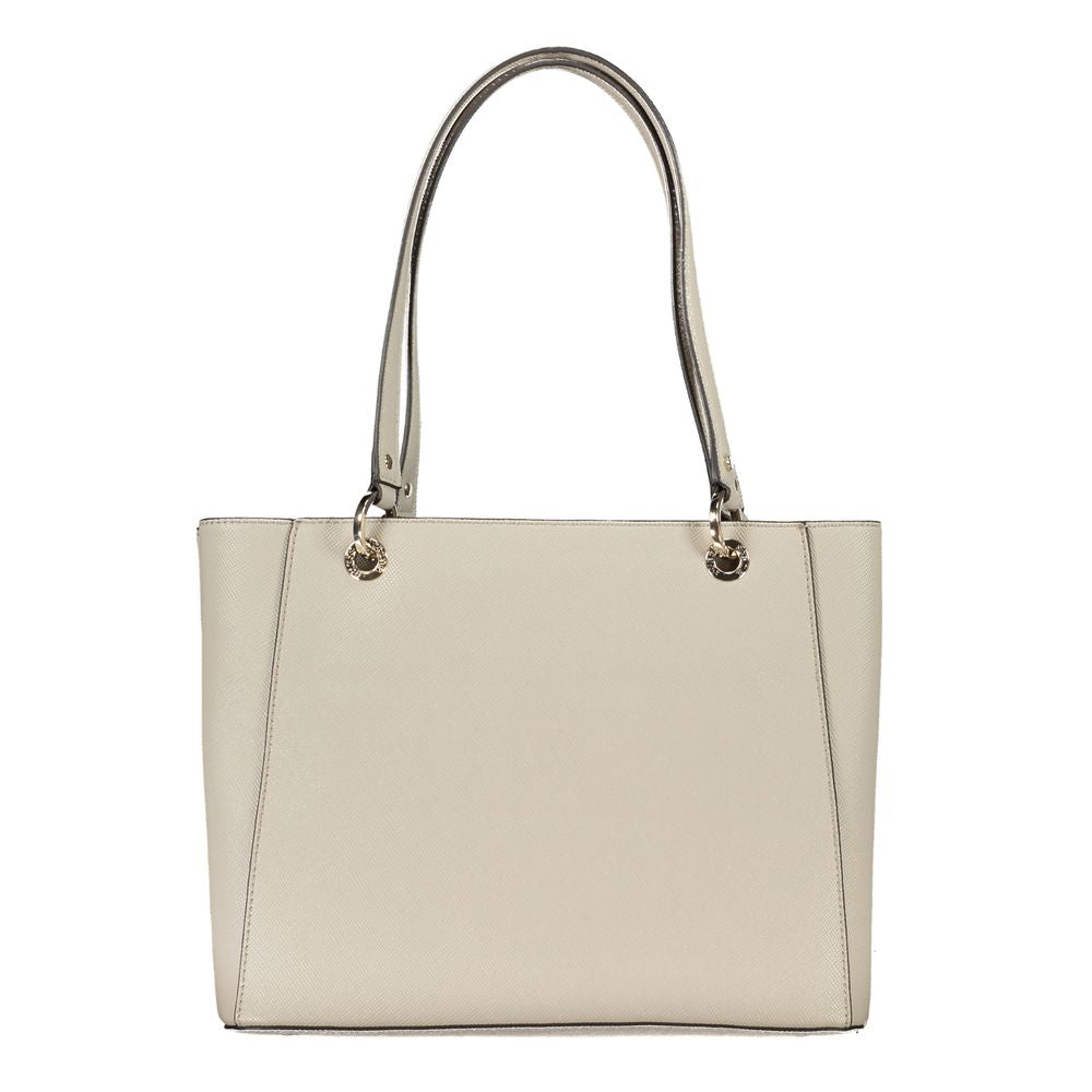 Guess Jeans Beige Polyethylen Handtasche