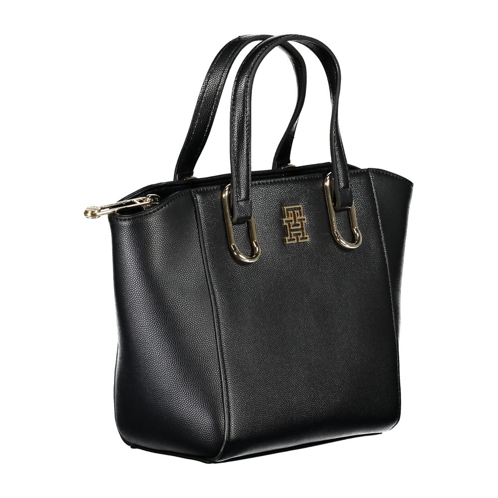 Tommy Hilfiger Schwarze Polyethylen-Handtasche