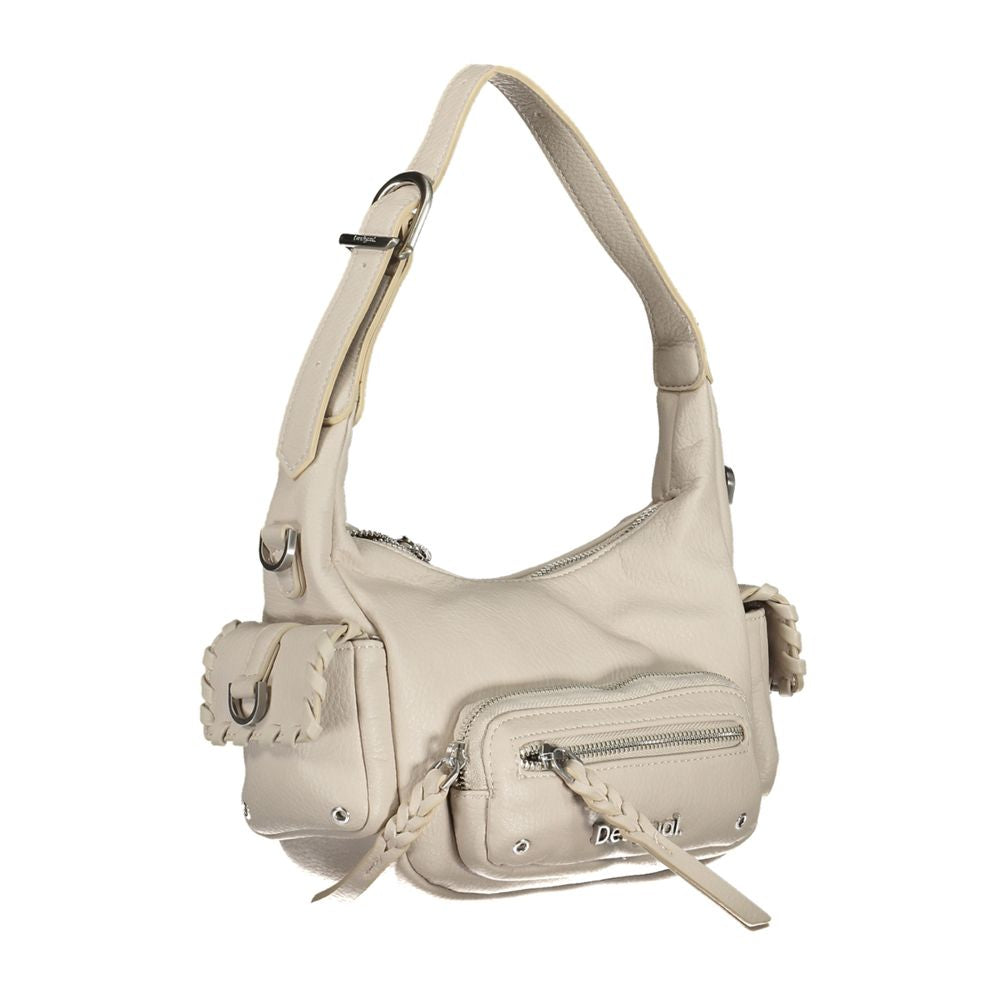 Desigual handbag made of white polyethylene