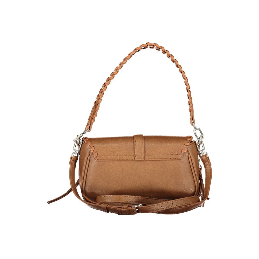 Desigual Braune Polyethylen-Handtasche