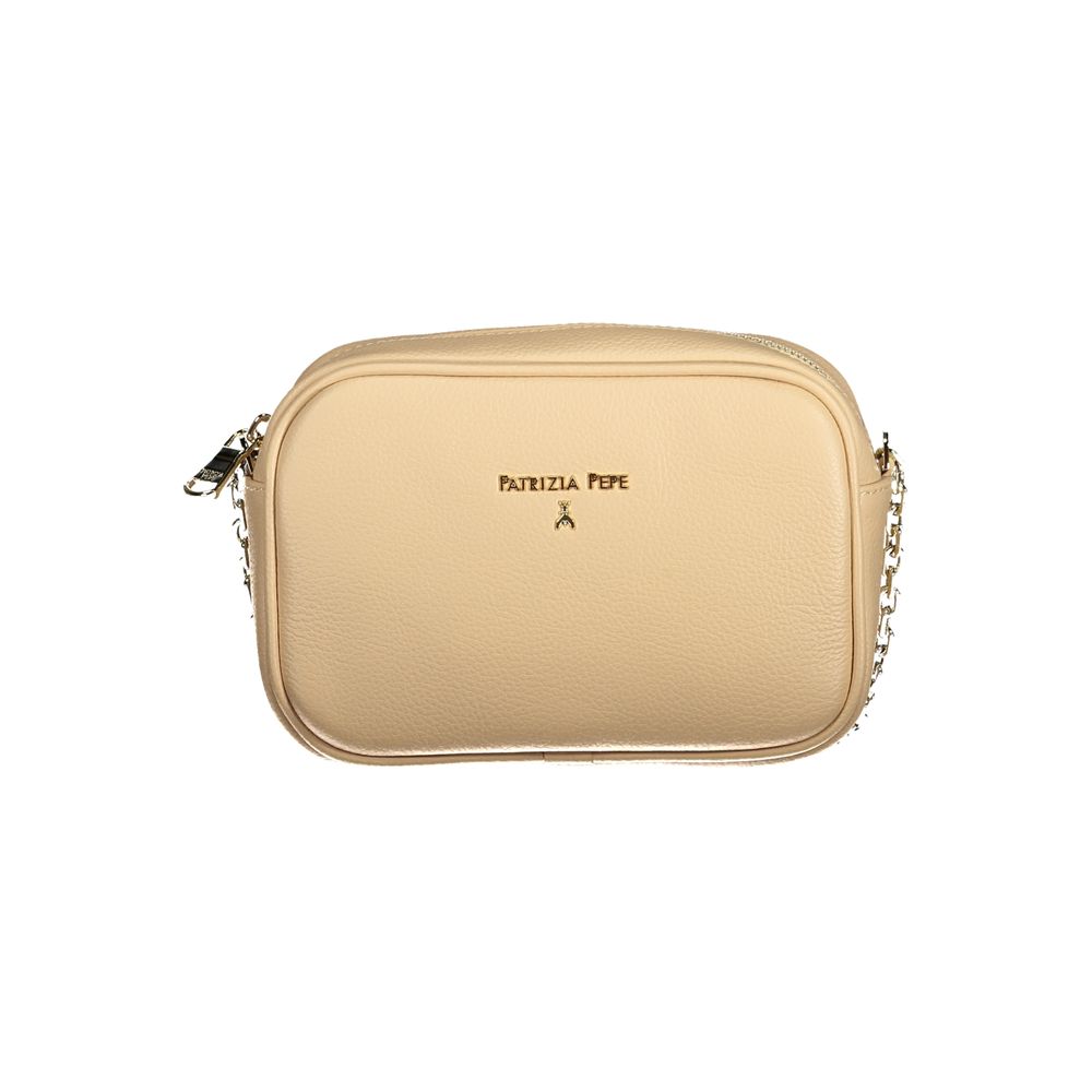 Patrizia Pepe beige leather handbag