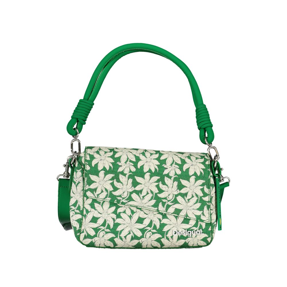 Desigual Grüne Polyethylen-Handtasche