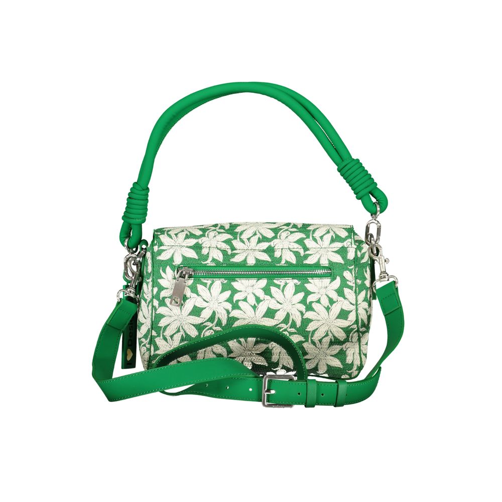 Desigual Grüne Polyethylen-Handtasche