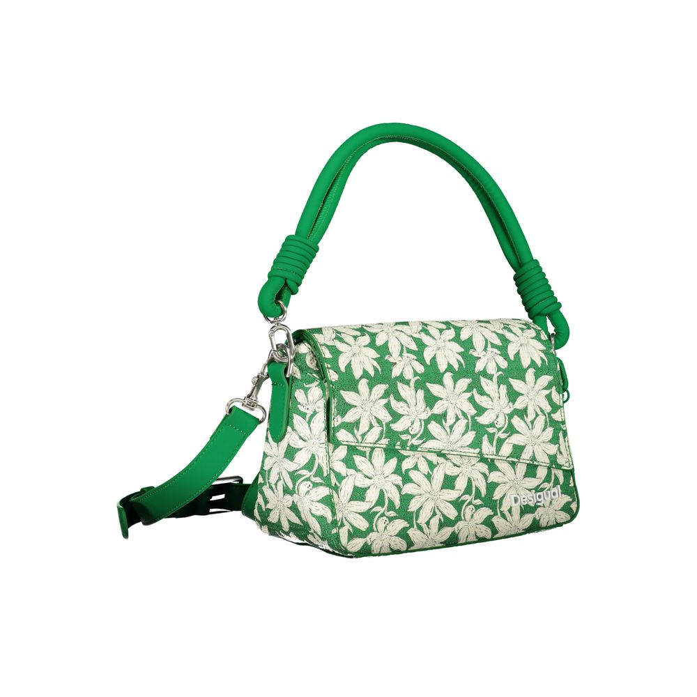 Desigual Grüne Polyethylen-Handtasche