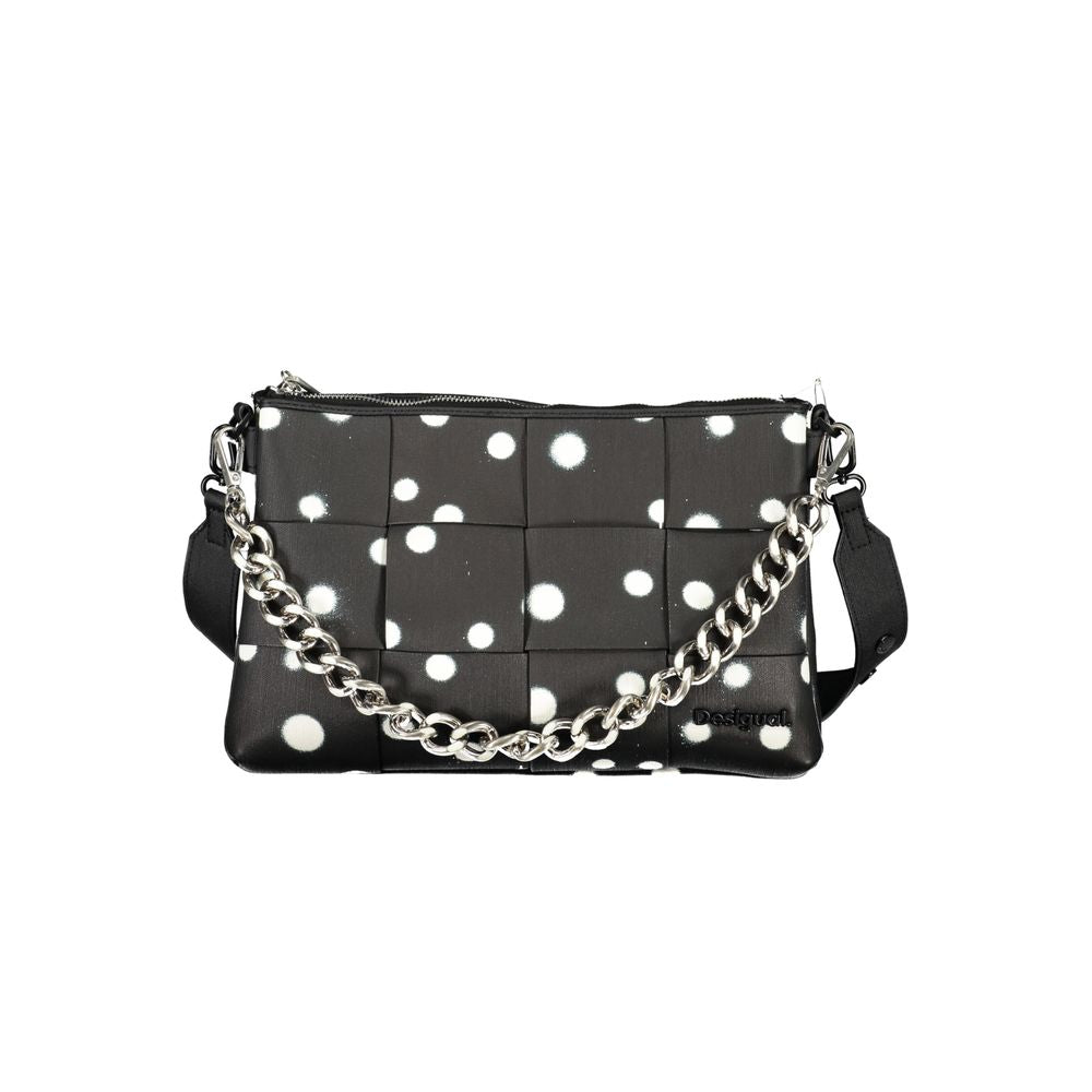 Desigual Schwarze Polyethylen-Handtasche