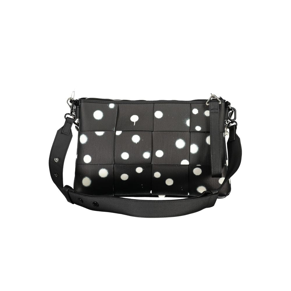 Desigual Schwarze Polyethylen-Handtasche