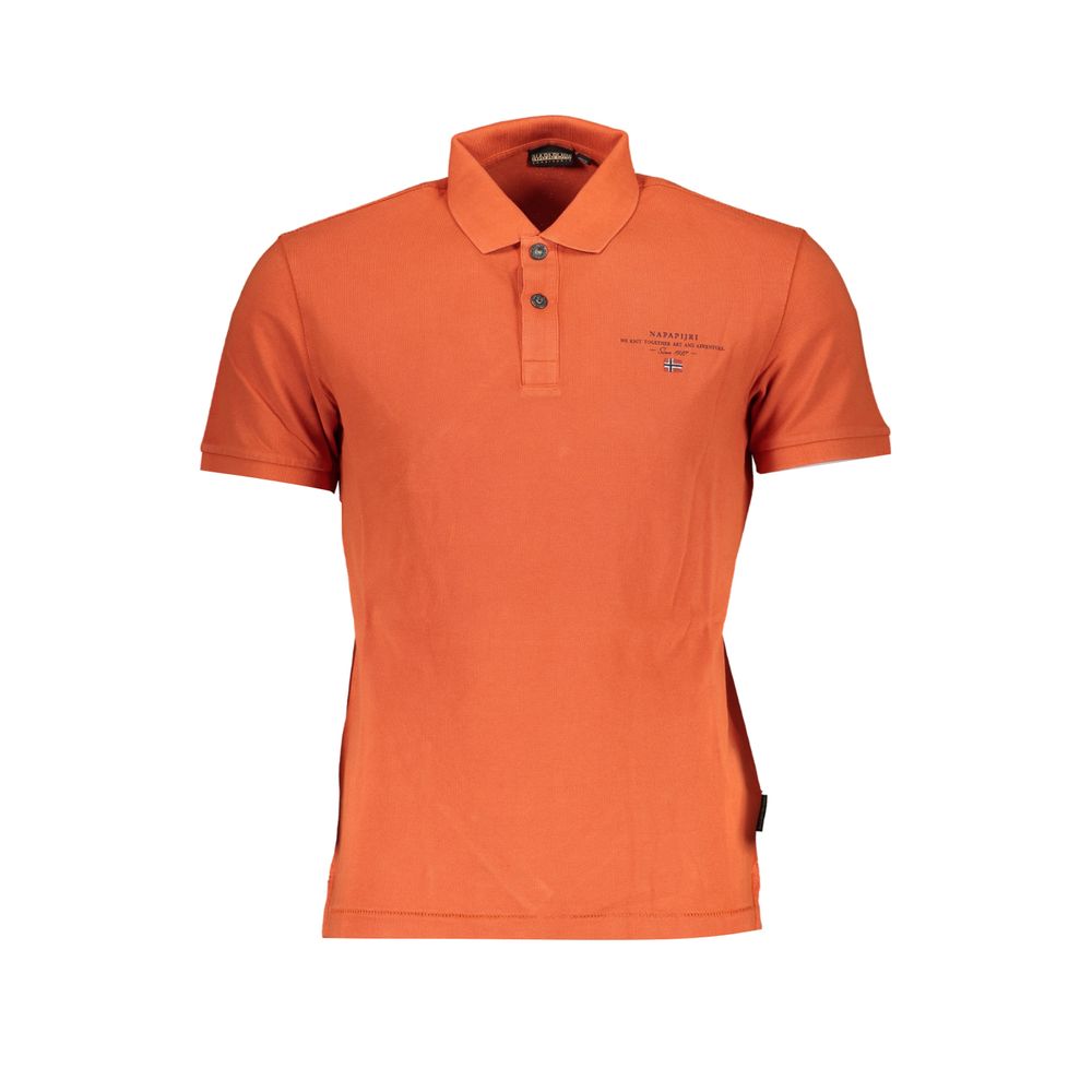 Napapijri Orange Cotton Polo Shirt