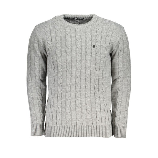 US Grand Polo Gray Fabric Sweater