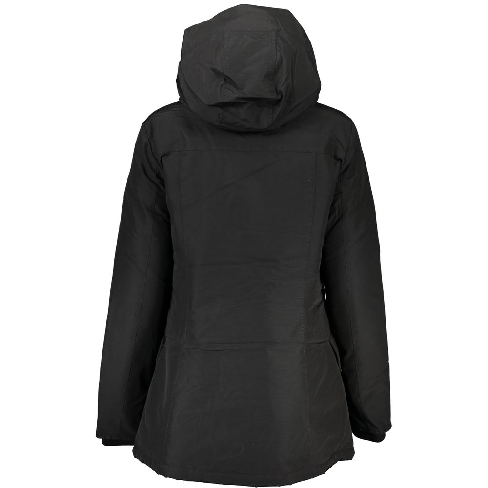 Woolrich Black Cotton Jackets &amp; Coats