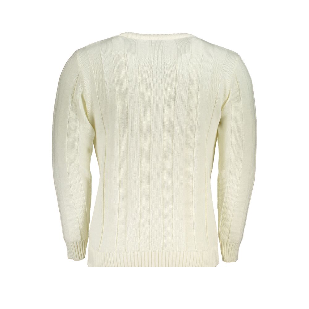 US Grand Polo White Fabric Sweater