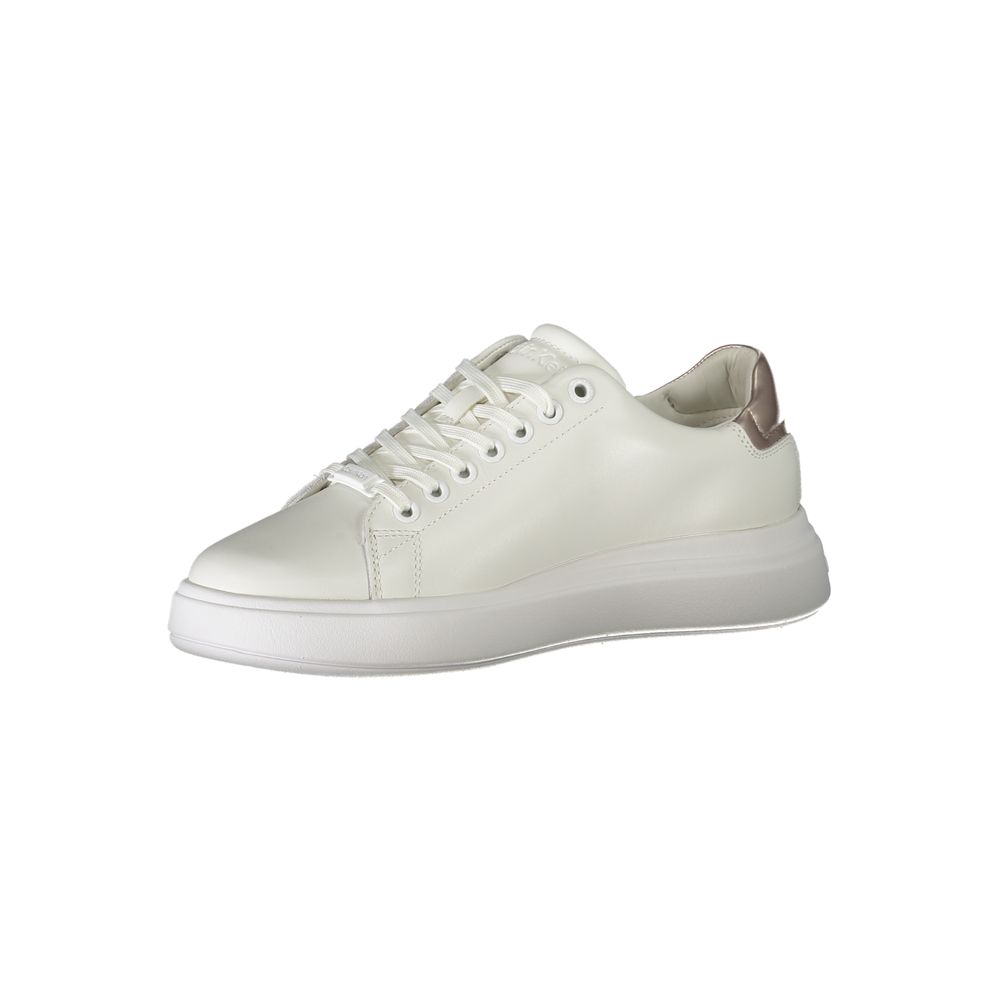 Calvin Klein sneakers made of white polyester