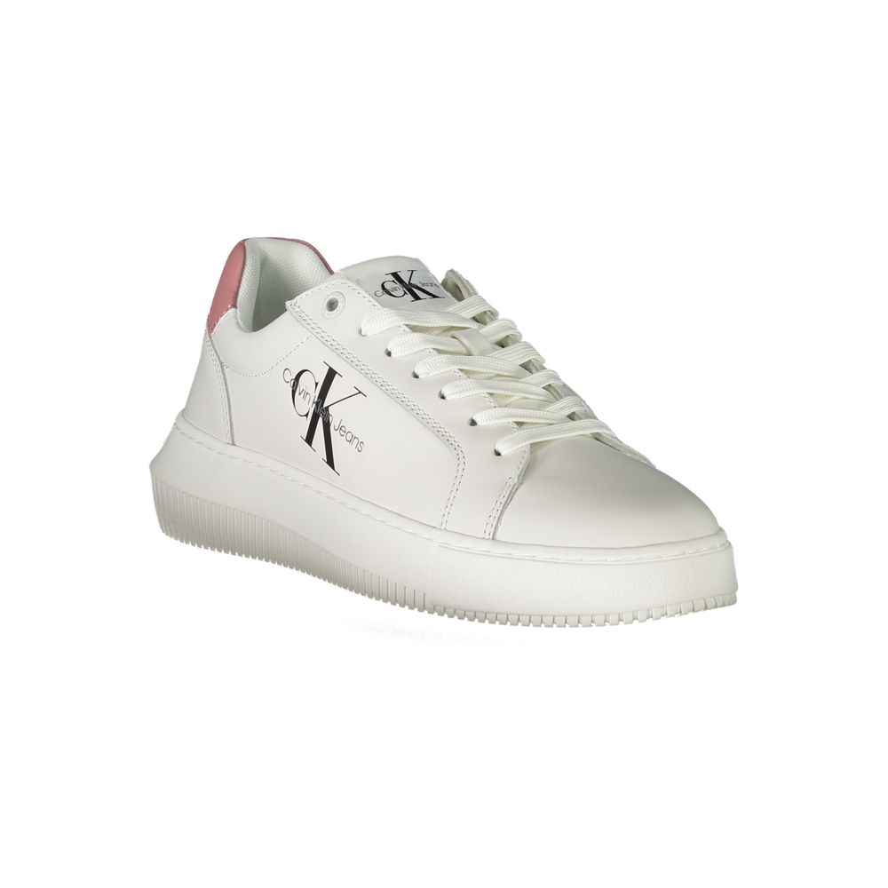 Calvin Klein sneakers made of white polyester