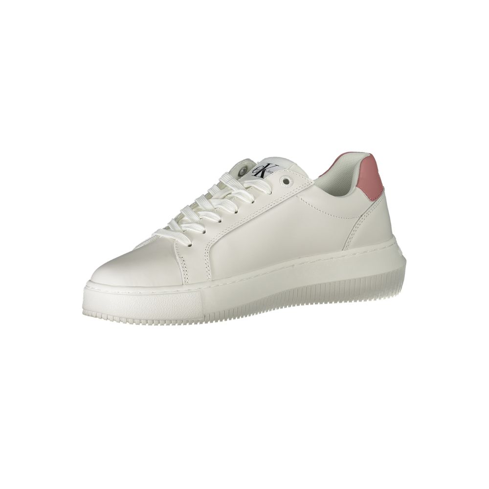 Calvin Klein sneakers made of white polyester