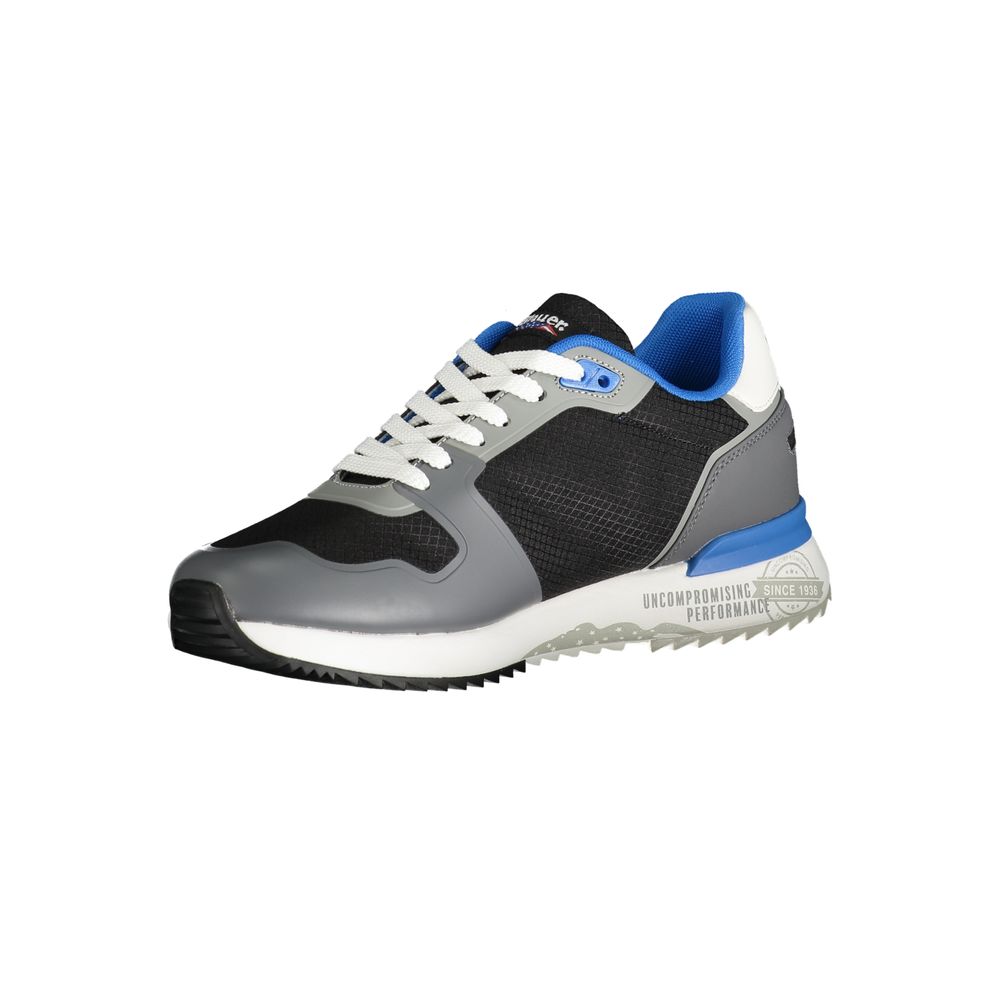 Blue Gray Polyester Sneaker