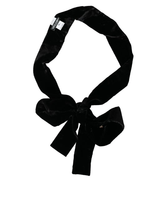 Dolce &amp; Gabbana Black Viscose Belt for Women with Wide Waist