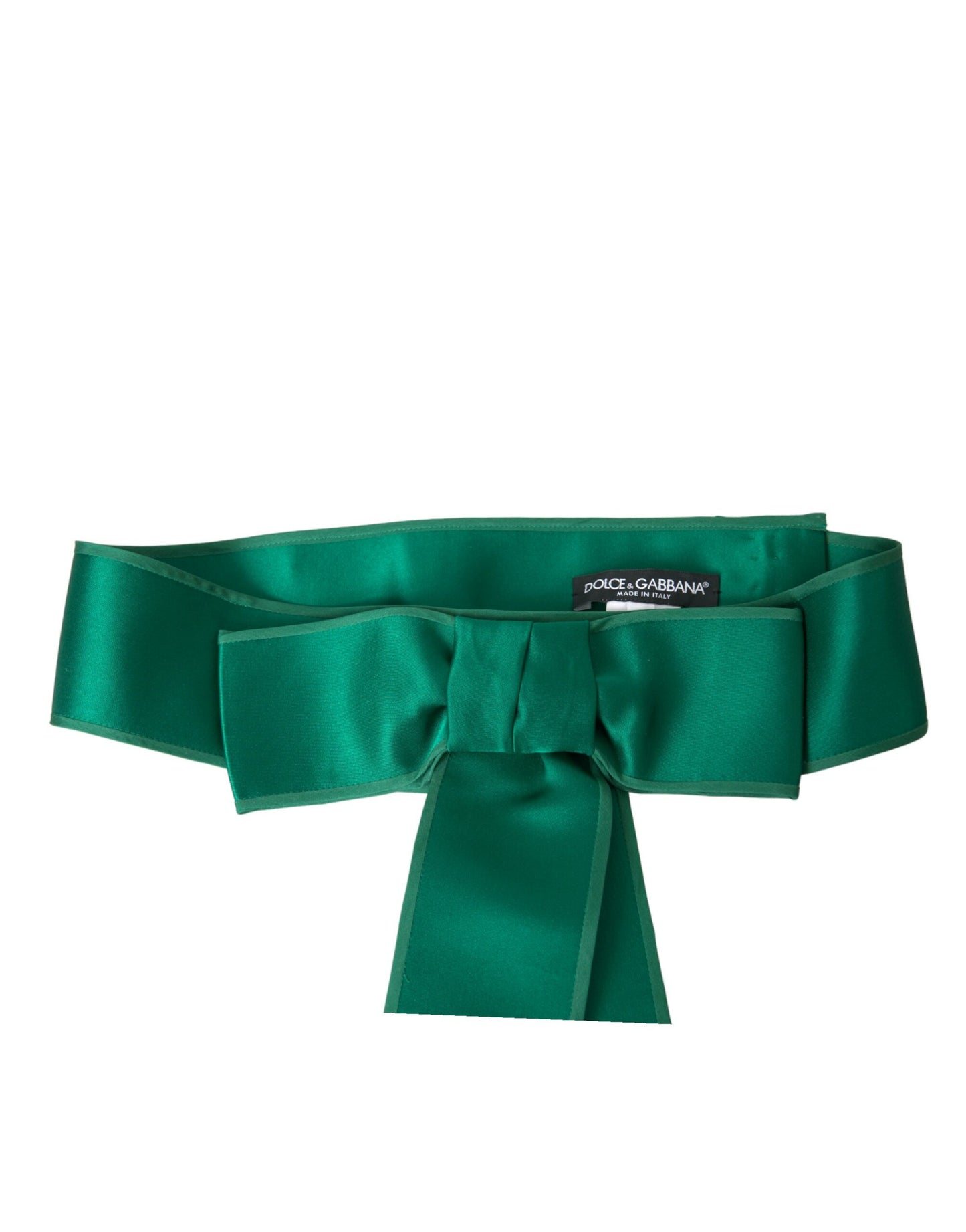 Dolce &amp; Gabbana Green Silk Satin Waist Belt for Women