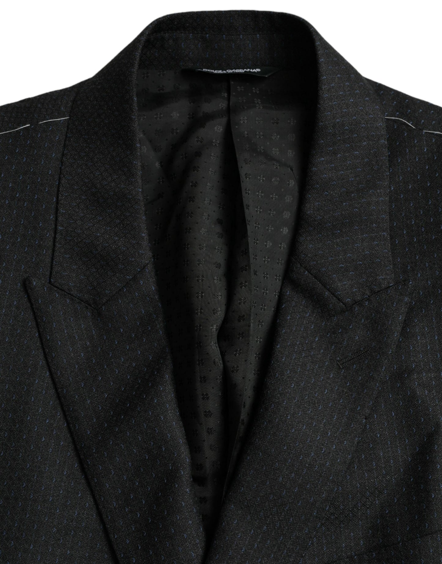 Dolce &amp; Gabbana Black Wool Coat MARTINI Single Breasted Blazer