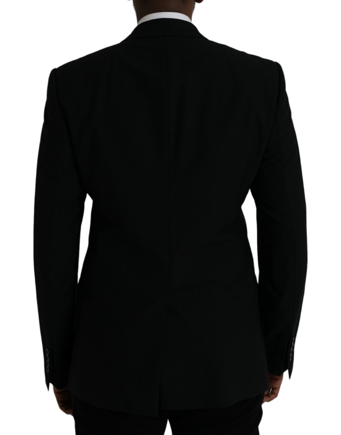 Dolce &amp; Gabbana Black Crown Bee MARTINI Single Breasted Coat Blazer